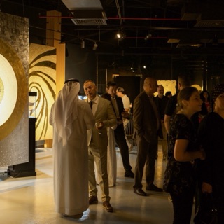 Gallery hall at the Canvas and Carats gala