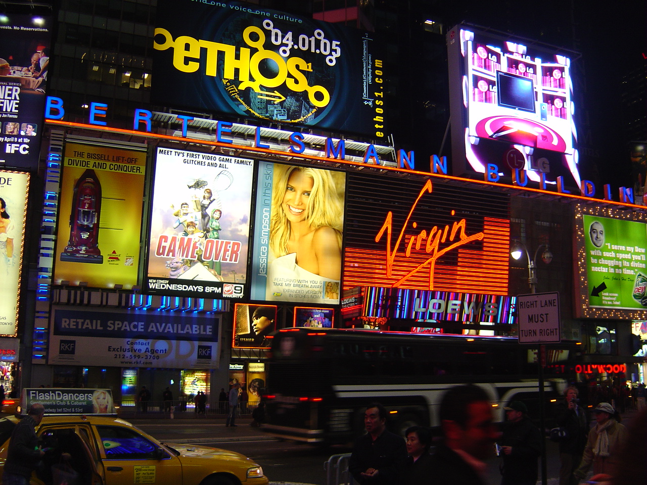 Times Square at night, New York